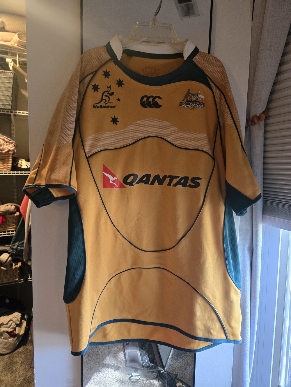 Vintage Canterbury Wallabies Australia Rugby Union Shirt Size Large